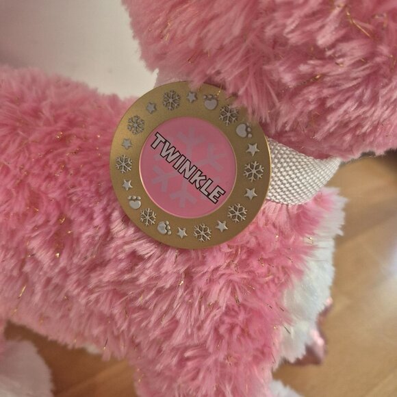 Build-A-Bear Workshop Twinkle Sparkle Pink Plush Reindeer 14" Plush - Picture 3 of 9